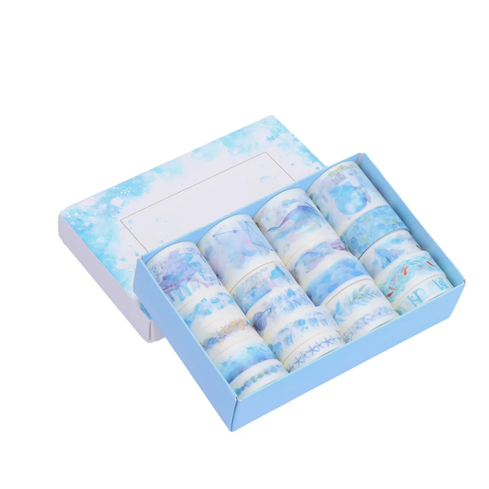 Fresh Washi Paper Tapes Pattern Adhesive Stickers DIY Gift Packaging Band Decorative Tape Set (Shore Orchid)
Fresh Washi Paper Tapes Pattern Adhesive Stickers DIY Gift Packaging Band Decorative Tape Set (Shore Orchid)