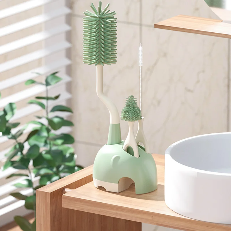 Cleaning Brush Set Silicone Rotation Water Baby Bottle Container Milk Bottle Brush Tools Household Kitchen Cleaning
Cleaning Brush Set Silicone Rotation Water Baby Bottle Container Milk Bottle Brush Tools Household Kitchen Cleaning