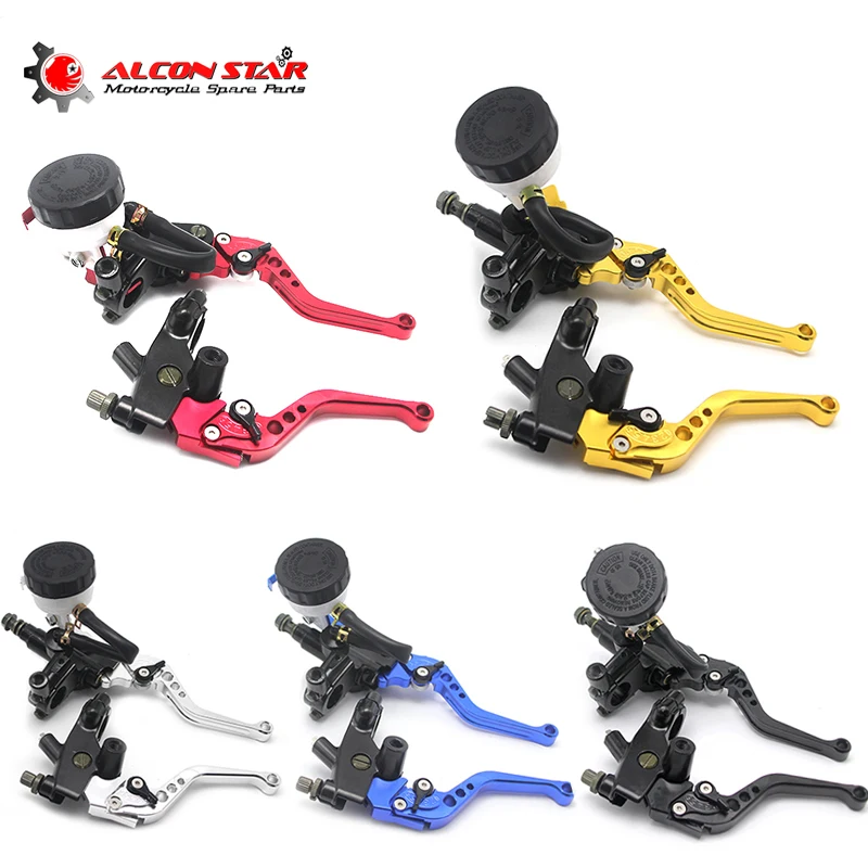 Alconstar- 7/8" 22mm Motorcycle Clutch Brake Master Cylinder Reservoir Levers Kit Fluid Reservoir Set For Honda For Kawasaki KLX 
Alconstar- 7/8" 22mm Motorcycle Clutch Brake Master Cylinder Reservoir Levers Kit Fluid Reservoir Set For Honda For Kawasaki KLX