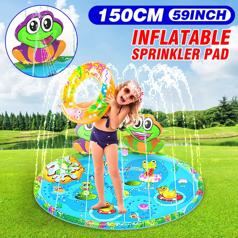 150cm Kids Frog Inflatable Swimming pool Round Summer Water Mat Spray Pad Water Sprinkler Outdoor PVC Above Ground Pool Mat New
150cm Kids Frog Inflatable Swimming pool Round Summer Water Mat Spray Pad Water Sprinkler Outdoor PVC Above Ground Pool Mat New