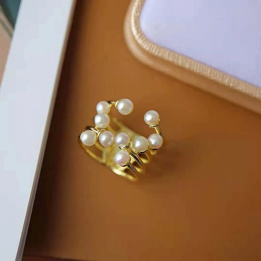 S925 Sterling Silver 24K Plating Natural Pearl Ring Fine Fashion Personality Ins Style Jewelry for Women Free Shipping MeibaPJF
S925 Sterling Silver 24K Plating Natural Pearl Ring Fine Fashion Personality Ins Style Jewelry for Women Free Shipping MeibaPJF