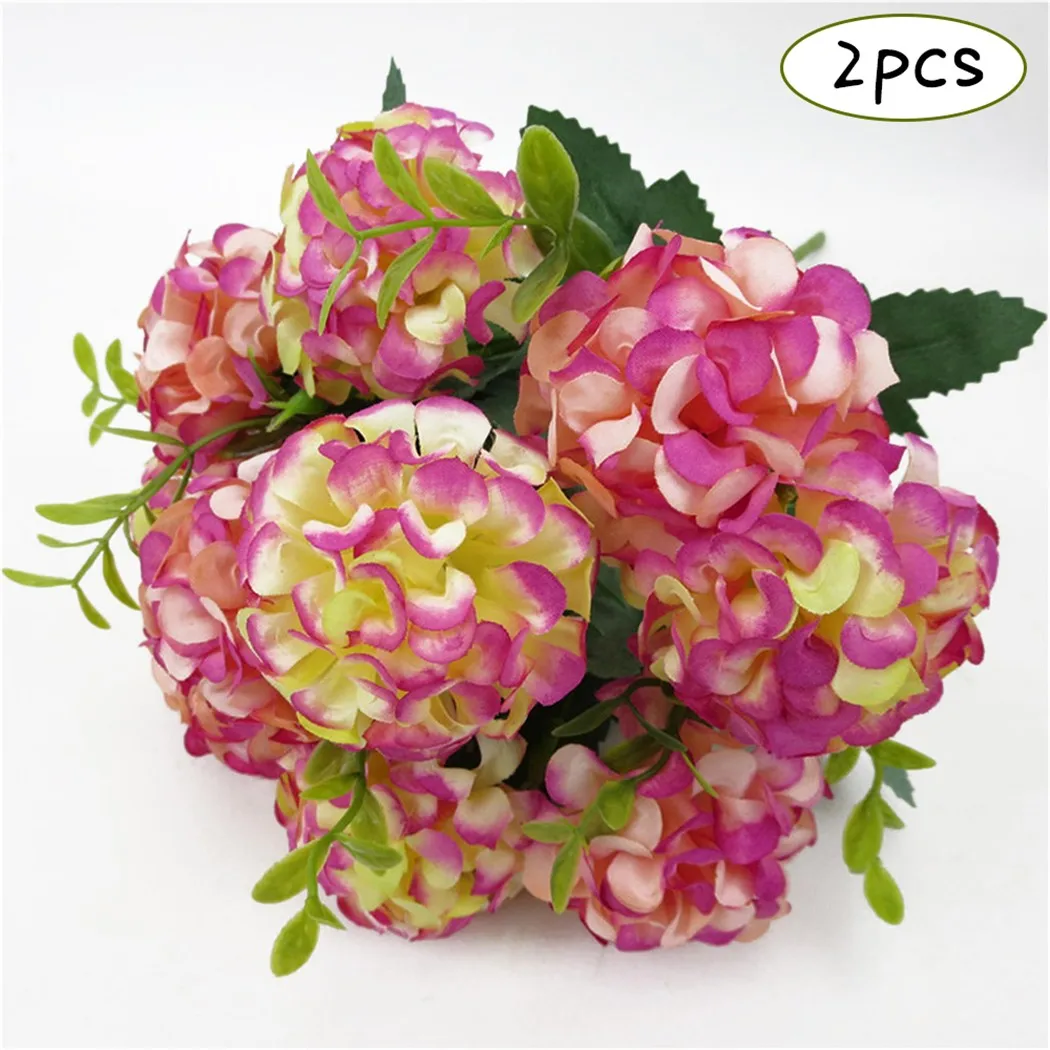 2×Artificial Silk Hydrangea 10 Heads Fake Flowers Bouquet Bunch Party Home Decor *100% Brand New And High Quality.
2×Artificial Silk Hydrangea 10 Heads Fake Flowers Bouquet Bunch Party Home Decor *100% Brand New And High Quality.