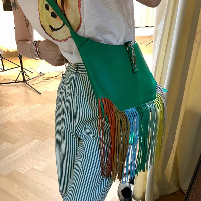 Luxury Color Tassel Crossbody Bags for Women 2021 Brands Designer Soft Shoulder Bag Female Handbag and Purse High Quality Tote
Luxury Color Tassel Crossbody Bags for Women 2021 Brands Designer Soft Shoulder Bag Female Handbag and Purse High Quality Tote