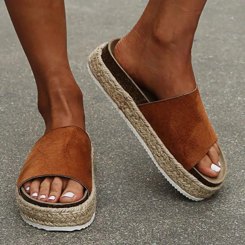 New Women's Shoes Fashion Casual Color Matching Faux Suede Simple Open-toed Thick-soled Woven Comfortable Summer Sandals
New Women's Shoes Fashion Casual Color Matching Faux Suede Simple Open-toed Thick-soled Woven Comfortable Summer Sandals