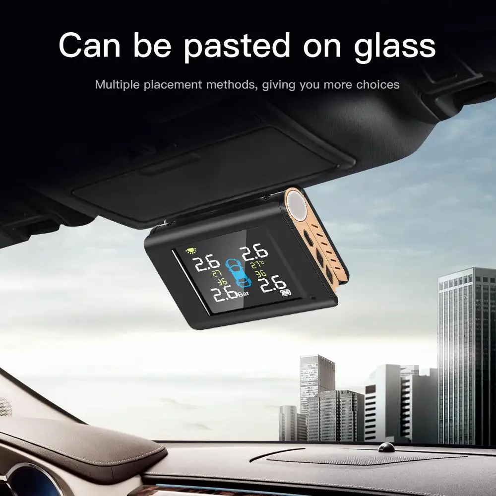 NEW Tire Pressure Monitoring System Tire Pressure Alarm Collapsible Car TPMS 4PCS Sensor Solar Energy for VEHEMO
NEW Tire Pressure Monitoring System Tire Pressure Alarm Collapsible Car TPMS 4PCS Sensor Solar Energy for VEHEMO