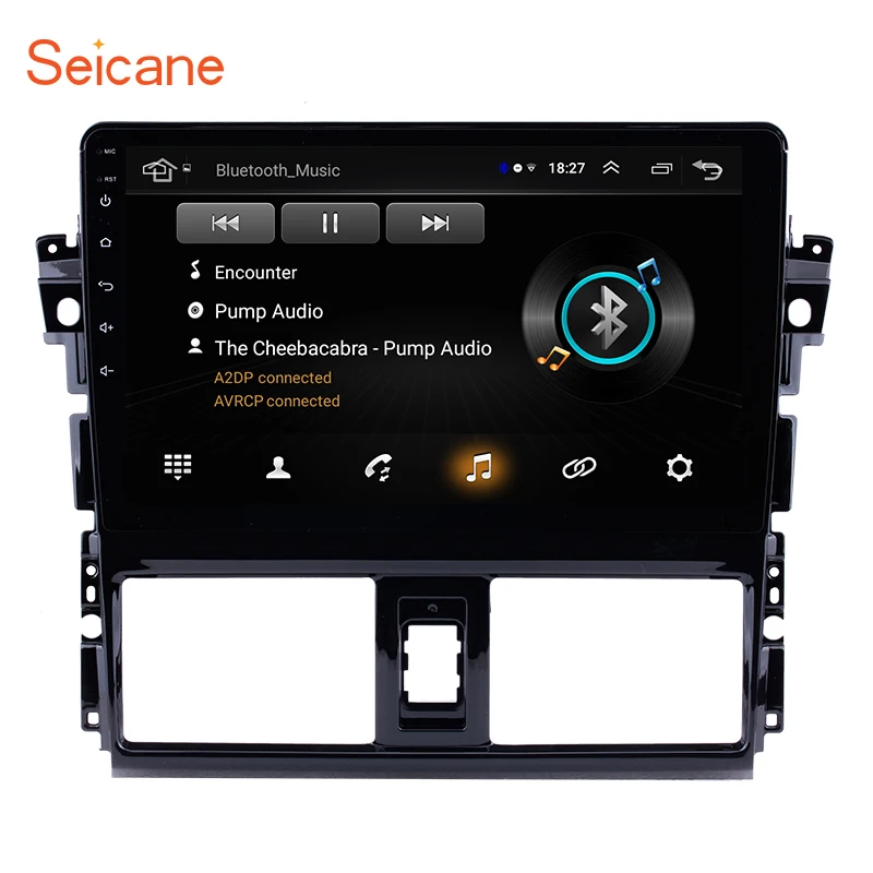 Seicane 10.1 inch Android 8.1 Car GPS Navigation Radio Multimedia Player for 2013 2014-2016 Toyota Vios support Carplay TPMS DVR
Seicane 10.1 inch Android 8.1 Car GPS Navigation Radio Multimedia Player for 2013 2014-2016 Toyota Vios support Carplay TPMS DVR