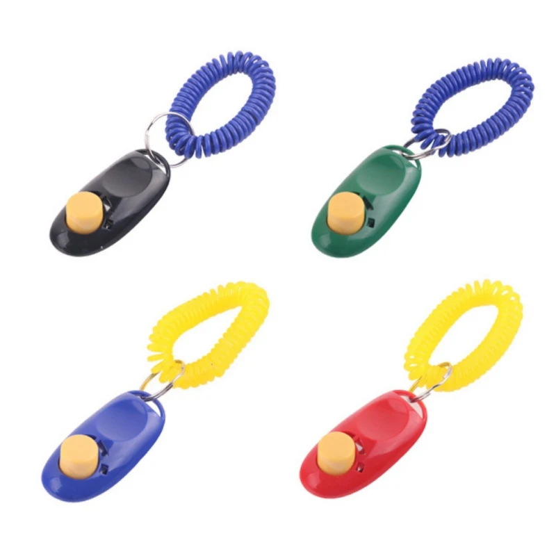 Cute Pet Dog Whistle Clicker Plastic Pet Click Trainer Aid with Wrist Strap for Puppy Dog Pet Dog Training Products Random Color
Cute Pet Dog Whistle Clicker Plastic Pet Click Trainer Aid with Wrist Strap for Puppy Dog Pet Dog Training Products Random Color