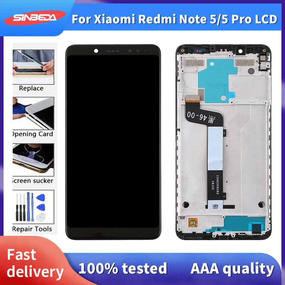 Original New For Xiaomi Redmi Note 5 Pro LCD Display Touch Screen Digitizer Replacement Part For Redmi Note 5 LCD Snapdragon 636
Original New For Xiaomi Redmi Note 5 Pro LCD Display Touch Screen Digitizer Replacement Part For Redmi Note 5 LCD Snapdragon 636