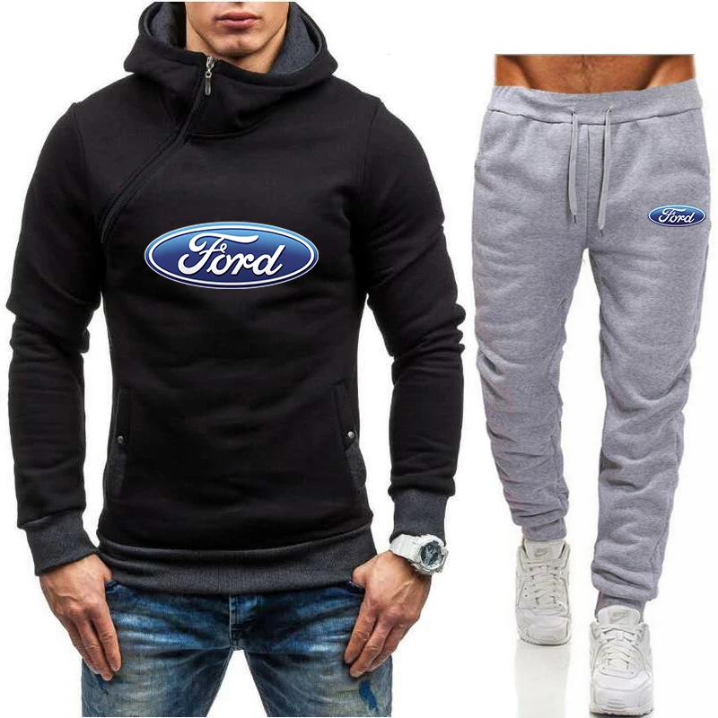 FORD Car logo Men's Suit Oblique zipper Hoodie + Pants Harajuku Sportswear Casual Men/Women Training Sports Shirt
FORD Car logo Men's Suit Oblique zipper Hoodie + Pants Harajuku Sportswear Casual Men/Women Training Sports Shirt