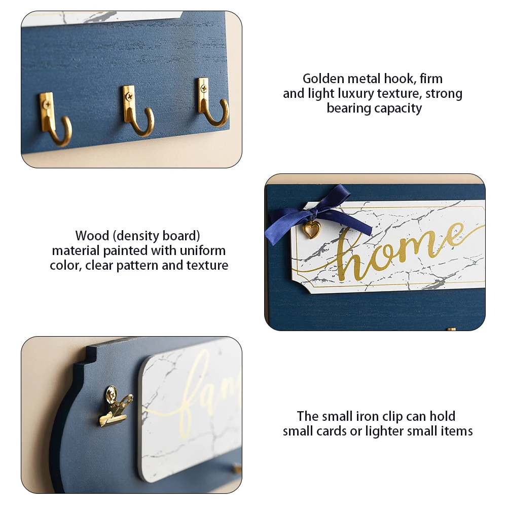 Wall Hanging Wood Key Hanger Holder Wall Organizer Rectangle House Shape Key Rack Hooks Bedroom Door Back Decorative Room Rack
Wall Hanging Wood Key Hanger Holder Wall Organizer Rectangle House Shape Key Rack Hooks Bedroom Door Back Decorative Room Rack