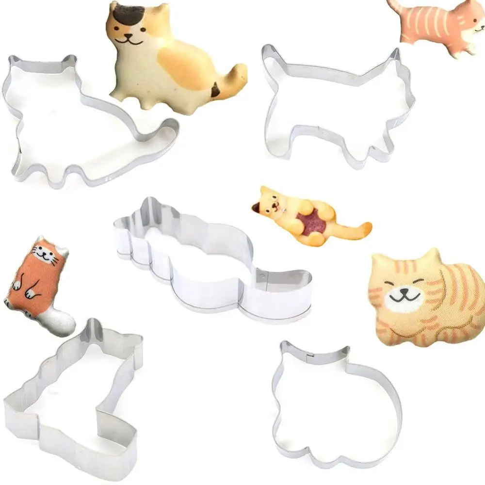 60% Hot Sale Cute Stainless Steel Cats Shape Biscuit Cookie Cutter Mold Fondant Cake Baking Tool Kitchen Supplies Accessories
60% Hot Sale Cute Stainless Steel Cats Shape Biscuit Cookie Cutter Mold Fondant Cake Baking Tool Kitchen Supplies Accessories