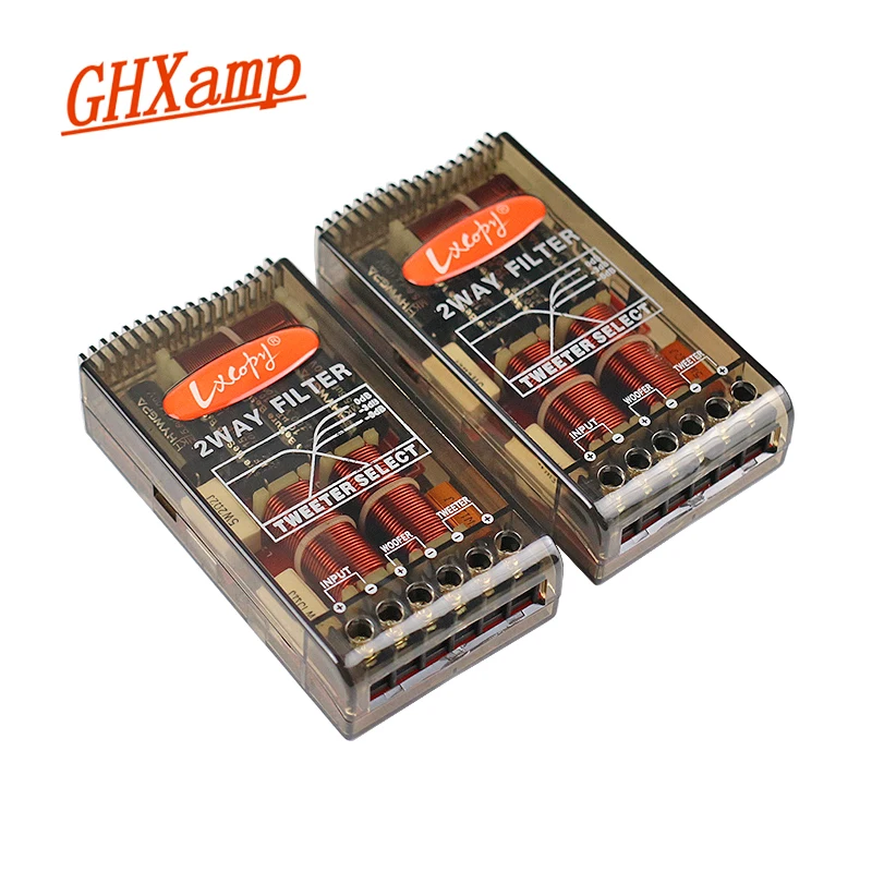 Фото Автомобильный кроссовер GHXAMP 80 Вт 180 2 сторонний тройной басовый динамик Hi Fi фильтр