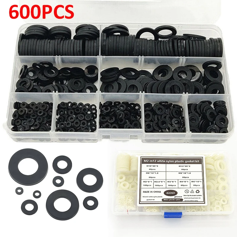 600 шт., M2-M12 нейлоновые метрические пластиковые шайбы, плоские шайбы, ассортимент, набор нейлоновых шайб, плоская прокладка, шайба, уплотнител...
600 шт., M2-M12 нейлоновые метрические пластиковые шайбы, плоские шайбы, ассортимент, набор нейлоновых шайб, плоская прокладка, шайба, уплотнител...
