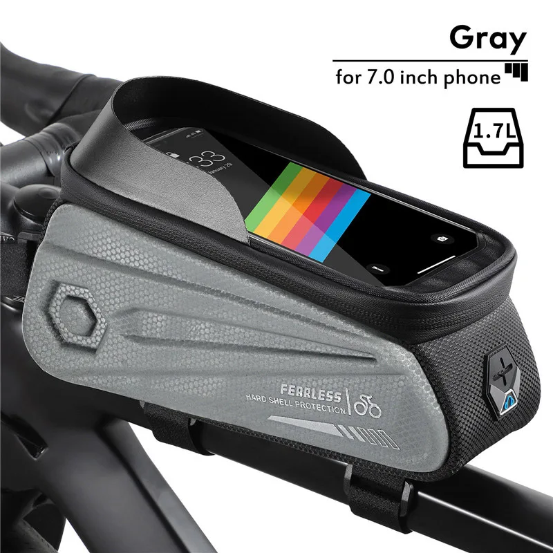 Bike Phone Front Frame Bag - WaterProof Outdoor Tool Bicycle Top Tube Cycling Mount Pack Phone Case 
Bike Phone Front Frame Bag - WaterProof Outdoor Tool Bicycle Top Tube Cycling Mount Pack Phone Case