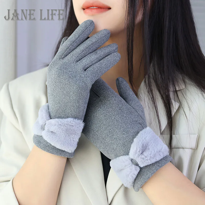 New Fashion Lady Gloves Women Winter Vintage Full Finger Touch Screen Driving Thick Warm Windproof Bow-Knot Glove Mittens G057
New Fashion Lady Gloves Women Winter Vintage Full Finger Touch Screen Driving Thick Warm Windproof Bow-Knot Glove Mittens G057