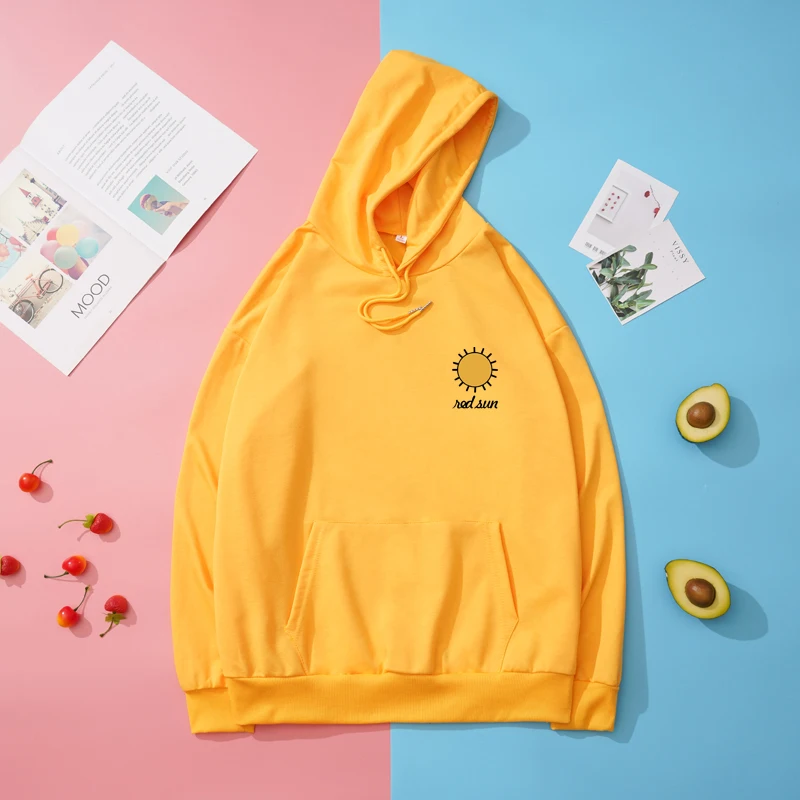 Fashion Women Clothes Hooded Sweatshirt Harajuku Streetwear Kpop High Quality Sun Print Pullover Casual Korean Loose Thin Tops
Fashion Women Clothes Hooded Sweatshirt Harajuku Streetwear Kpop High Quality Sun Print Pullover Casual Korean Loose Thin Tops