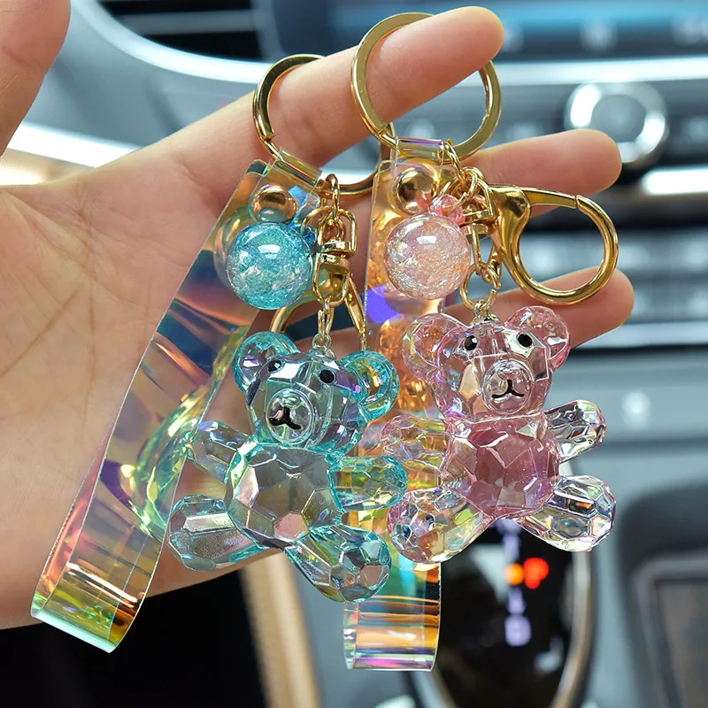Cartoon Bear Acrylic Key Chain Acrylic Crystal Transparent Little Bear Doll Keychains For Woman And Kids Car Bag Pendant Keyring
Cartoon Bear Acrylic Key Chain Acrylic Crystal Transparent Little Bear Doll Keychains For Woman And Kids Car Bag Pendant Keyring