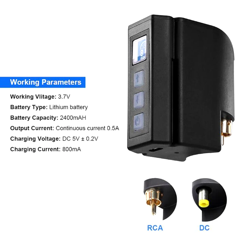 1Set Wireless LED Display Power Supply Mini Tattoo Power RCA/DC Connector Tattoo Supplier for Tattoo Pen Machine
1Set Wireless LED Display Power Supply Mini Tattoo Power RCA/DC Connector Tattoo Supplier for Tattoo Pen Machine