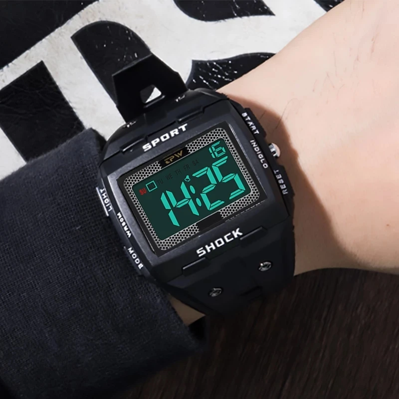 Fashion 2021 Digital Watch For Men LED Backlit Multifunction Sports Chronograph Military Clock 50M Waterproof Watch Reloj Hombre
Fashion 2021 Digital Watch For Men LED Backlit Multifunction Sports Chronograph Military Clock 50M Waterproof Watch Reloj Hombre