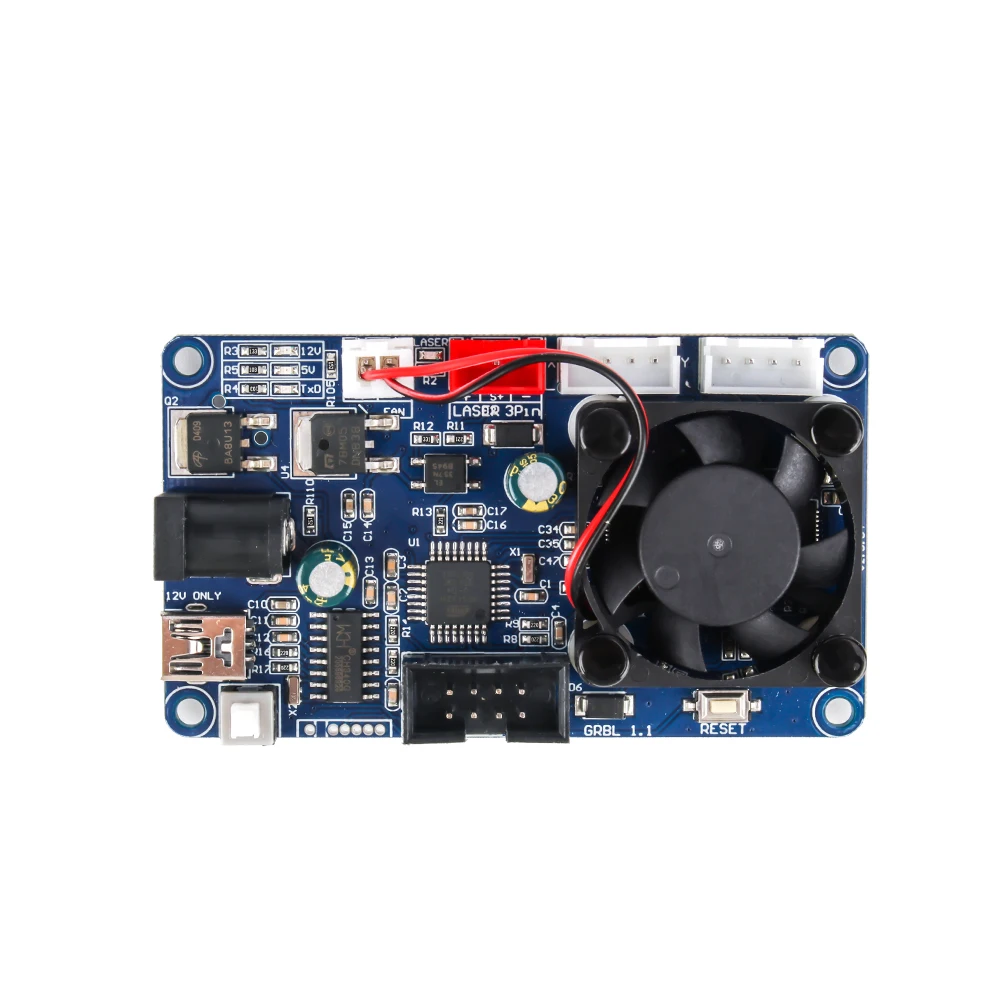 GRBL1.1f 2-axis Control Board for CNC mini Laser Engraver shield Integrated Motor Driver Laser Engraving Printer GRBL Mainboard
GRBL1.1f 2-axis Control Board for CNC mini Laser Engraver shield Integrated Motor Driver Laser Engraving Printer GRBL Mainboard