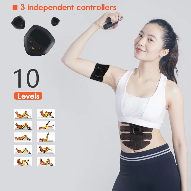 Smart EMS Vibration Abdominal Trainer Electric Pulse Massage Stimulator USB Charging LCD Display Home Fitness Weight Loss
Smart EMS Vibration Abdominal Trainer Electric Pulse Massage Stimulator USB Charging LCD Display Home Fitness Weight Loss
