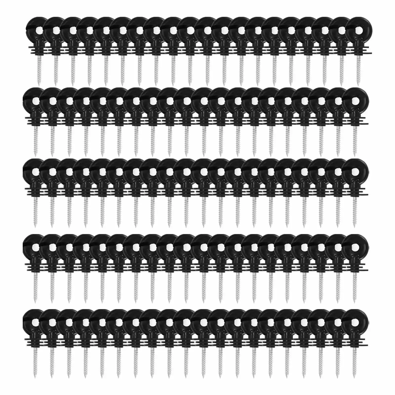 50/100pcs Electric Fence Insulators Screw In Post Wire Stable Electric Fence Ring Insulator Guardian Small Animals
50/100pcs Electric Fence Insulators Screw In Post Wire Stable Electric Fence Ring Insulator Guardian Small Animals