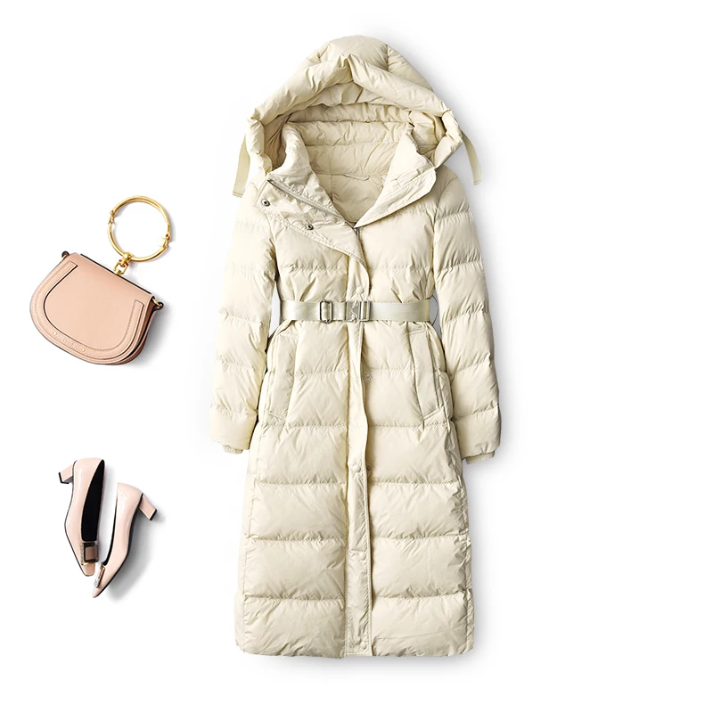 Shuchan Hooded Long Jackets for Women 90% White Duck Down 250g-300g Solid Zipper Wide-waisted Office Lady Vintage Winter
Shuchan Hooded Long Jackets for Women 90% White Duck Down 250g-300g Solid Zipper Wide-waisted Office Lady Vintage Winter