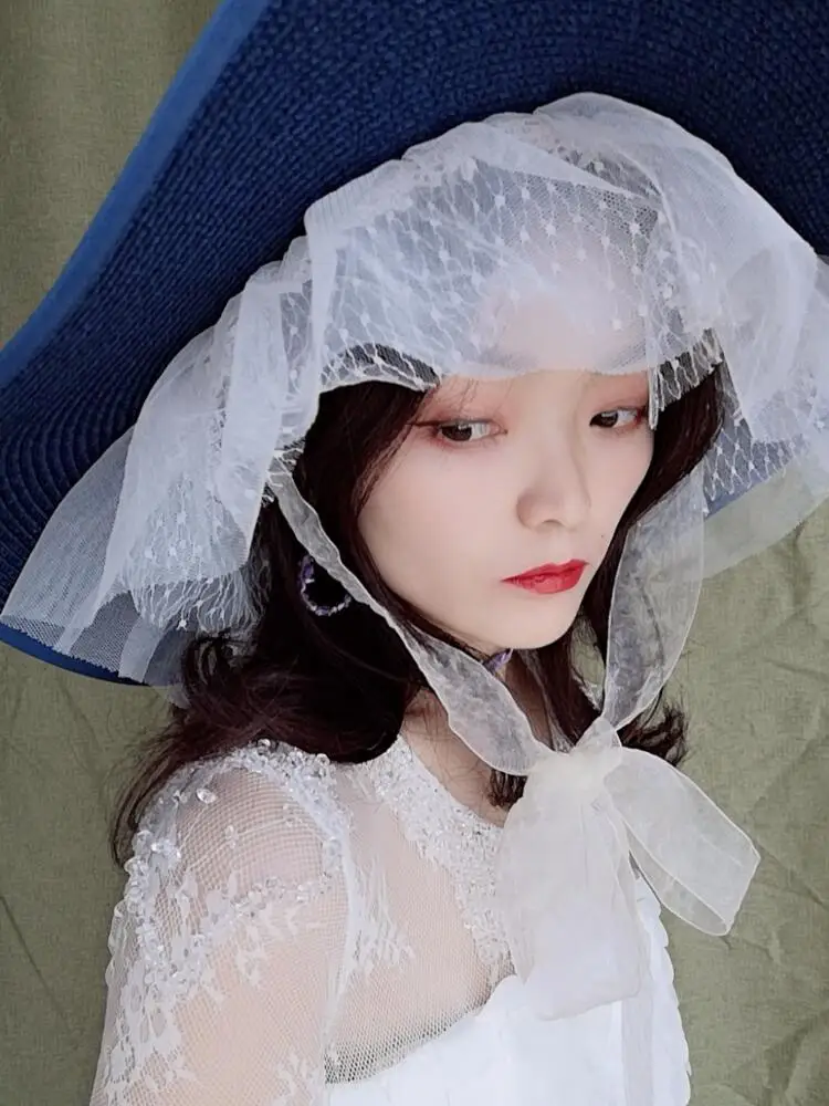 Fairy White Mesh Lace Sun Hat Elegant Ladies 15CM Wide Brim Floppy Straw Hat Travell Travel Women Photo Shooting Sombrero Hat
Fairy White Mesh Lace Sun Hat Elegant Ladies 15CM Wide Brim Floppy Straw Hat Travell Travel Women Photo Shooting Sombrero Hat