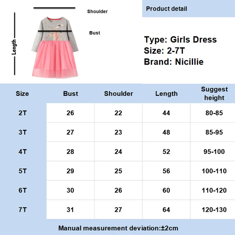 Nicillie Unicorn Kids Dress For Girls Long Sleeve Cotton Children Dress Autumn Winter School Casual Dress Girls Cartoon Clothing
Nicillie Unicorn Kids Dress For Girls Long Sleeve Cotton Children Dress Autumn Winter School Casual Dress Girls Cartoon Clothing