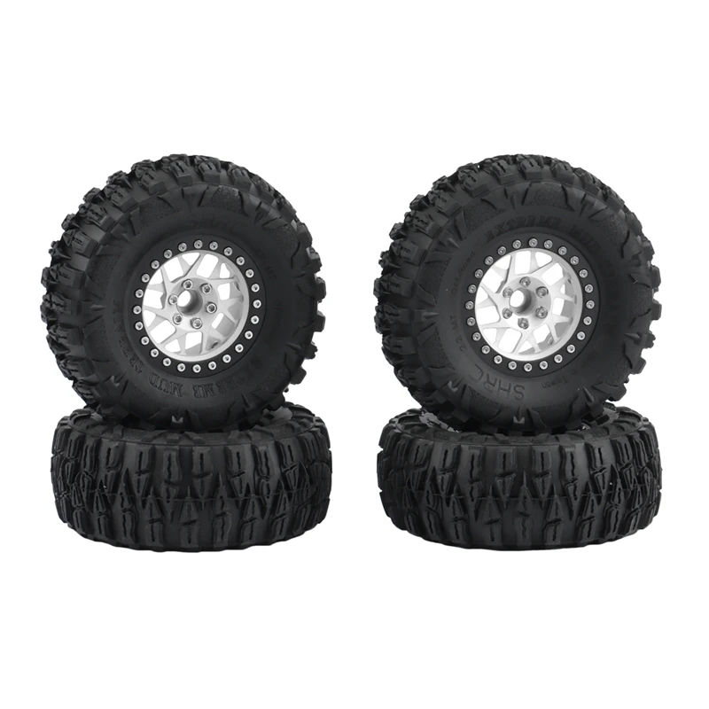 4Pcs 2.2Inch Beadlock Wheel Rim Tires Set for 1/10 RC Crawler Car Axial SCX10 RR10 Wraith Traxxas TRX4
4Pcs 2.2Inch Beadlock Wheel Rim Tires Set for 1/10 RC Crawler Car Axial SCX10 RR10 Wraith Traxxas TRX4
