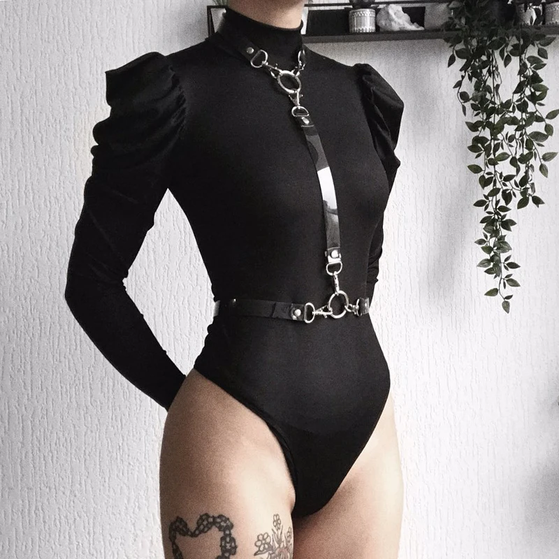 Gothic Vintage Black Bodysuit Women Sweet Camisole Gothic Punk Sleeveless Backless Bodycon Long Sleeve Turtleneck Jumpsuits
Gothic Vintage Black Bodysuit Women Sweet Camisole Gothic Punk Sleeveless Backless Bodycon Long Sleeve Turtleneck Jumpsuits
