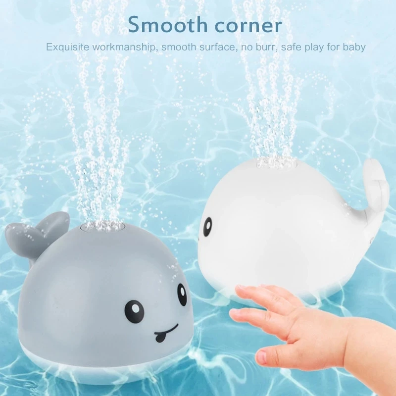 Creative Water Spray Bath Toy Whale Shape Led Light Water Spray Ball Baby Bath Water Toys Automatic Induction Toys For Kids Gift
Creative Water Spray Bath Toy Whale Shape Led Light Water Spray Ball Baby Bath Water Toys Automatic Induction Toys For Kids Gift