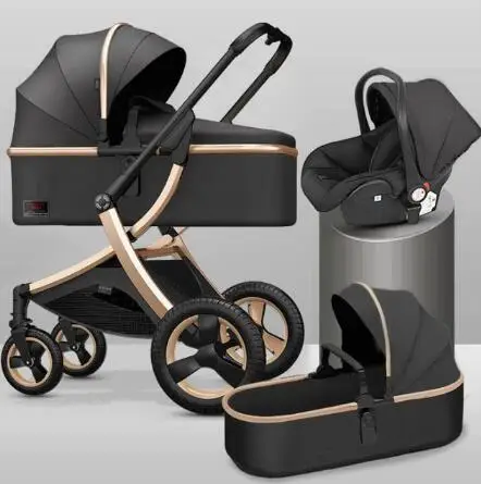 Baby Stroller 3 in 1 Portable Luxury Travel Bebe Pram High Landscape Fold Carriages Aluminum Frame With Car Seat
Baby Stroller 3 in 1 Portable Luxury Travel Bebe Pram High Landscape Fold Carriages Aluminum Frame With Car Seat