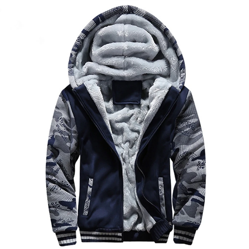2021 winter men's plus size plus velvet thick hooded sweater 5XL fashion camouflage warm casual hooded jacket
2021 winter men's plus size plus velvet thick hooded sweater 5XL fashion camouflage warm casual hooded jacket