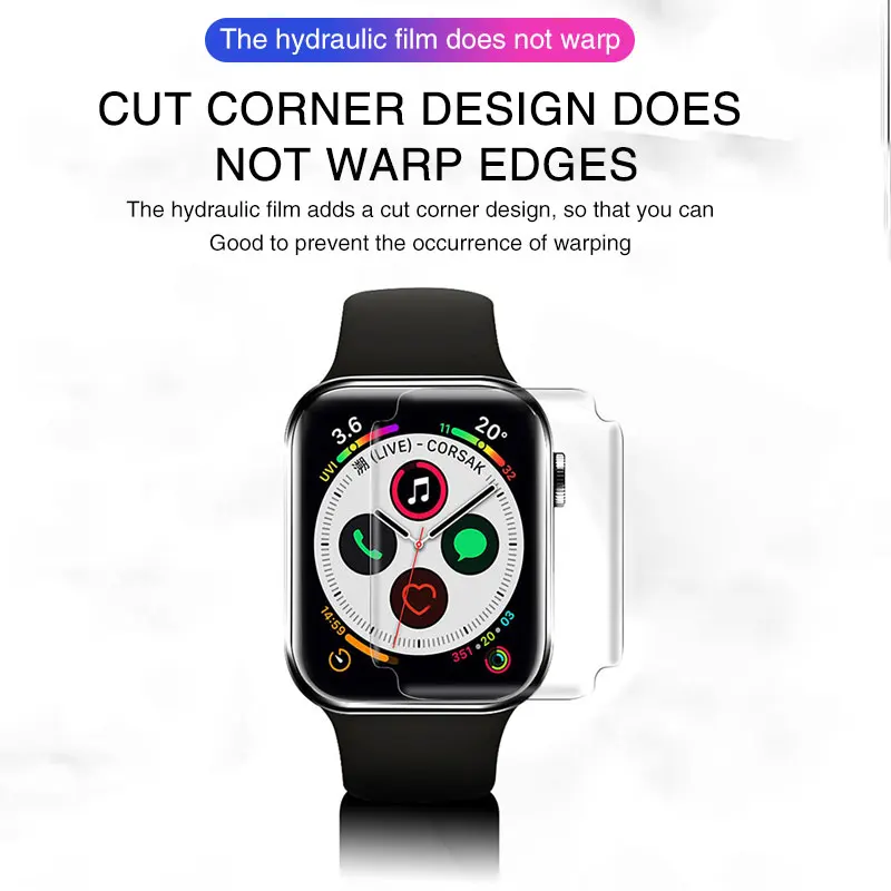 Гидрогелевая пленка для Apple Watch Защитная экрана серии 7 6 SE 5 4 3 2 1 45 мм 44 41 38 40 42 |