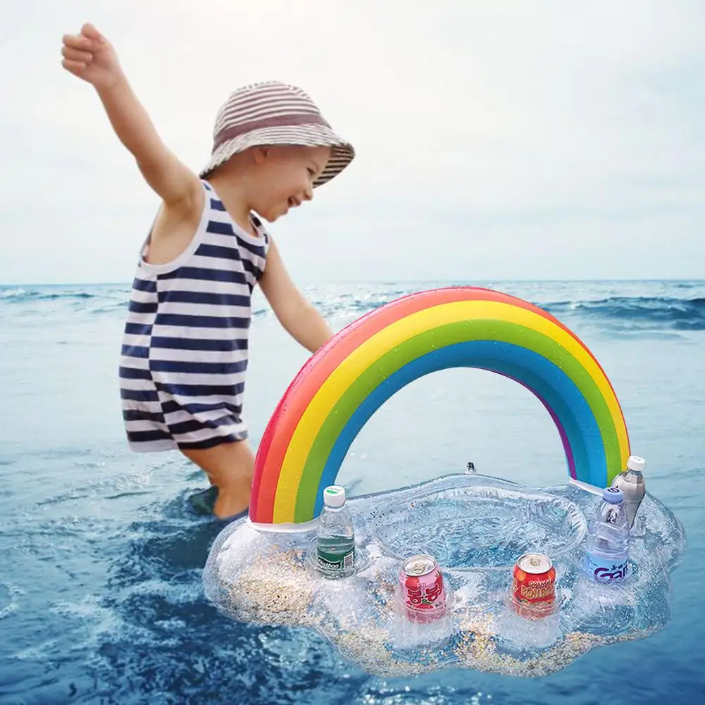 Rainbow Cloud Pool Float Beer Drinking Holder PVC Inflatable Drink Holder Pool Floating Cup Coaster Party Bucket Cup Holder
Rainbow Cloud Pool Float Beer Drinking Holder PVC Inflatable Drink Holder Pool Floating Cup Coaster Party Bucket Cup Holder