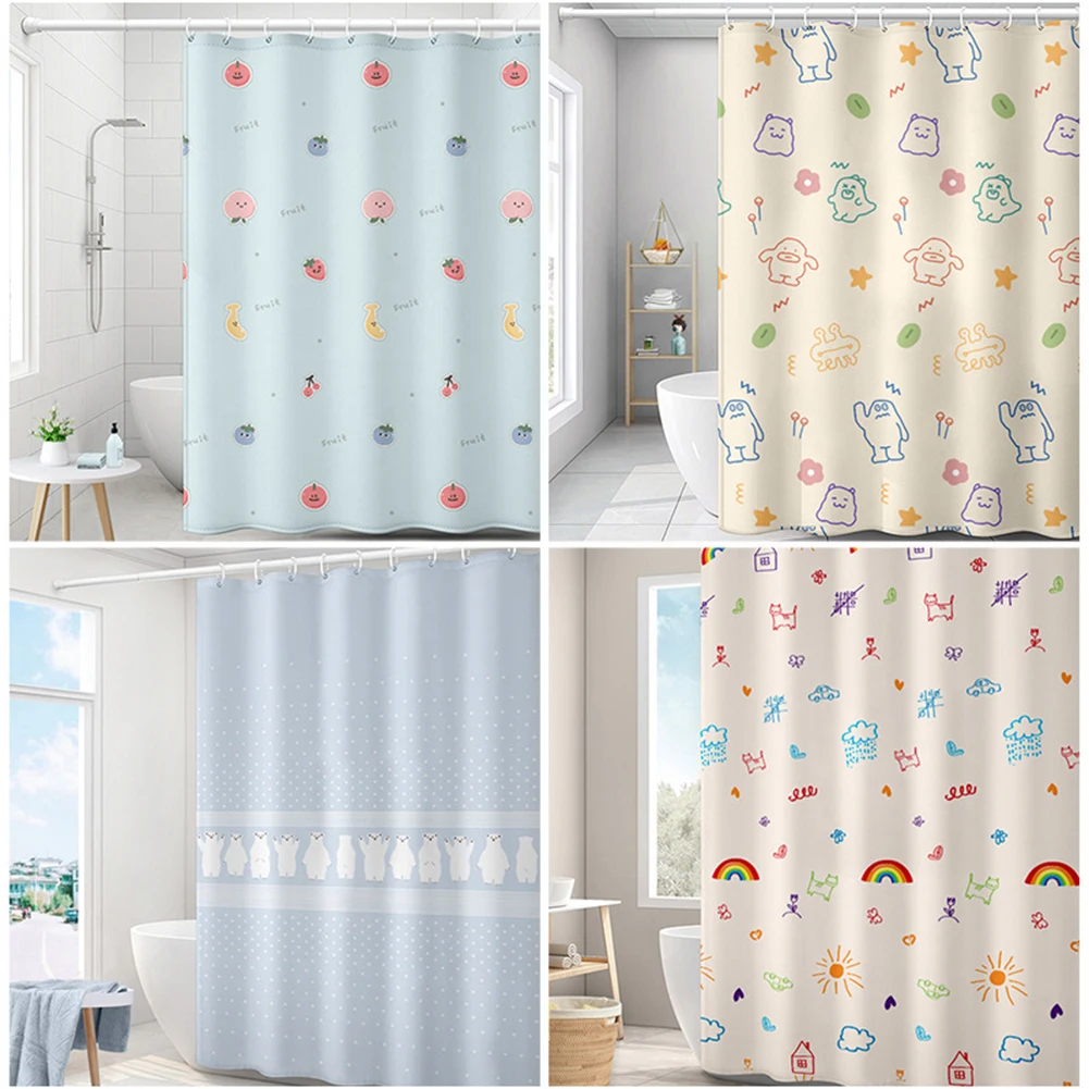 200 cm Shower Curtain Colorful Fruits Polyester Bath Curtains Waterproof Mildewproof Bathroom Decoration with Hooks Curtains
200 cm Shower Curtain Colorful Fruits Polyester Bath Curtains Waterproof Mildewproof Bathroom Decoration with Hooks Curtains