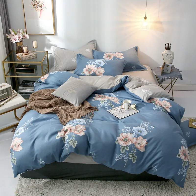 Nordic style quilt cover three-piece four-piece bedding dormitory single bed single quilt bedding set 
Nordic style quilt cover three-piece four-piece bedding dormitory single bed single quilt bedding set