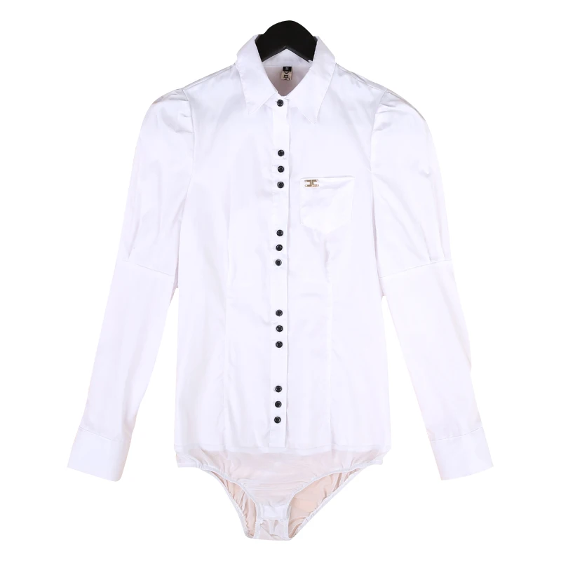 2020 Women Bodysuits Long Sleeve Bodycon White Blouse Shirt Office Lady Work Formal Body Shirts Female Fashion Autumn Winter 
2020 Women Bodysuits Long Sleeve Bodycon White Blouse Shirt Office Lady Work Formal Body Shirts Female Fashion Autumn Winter