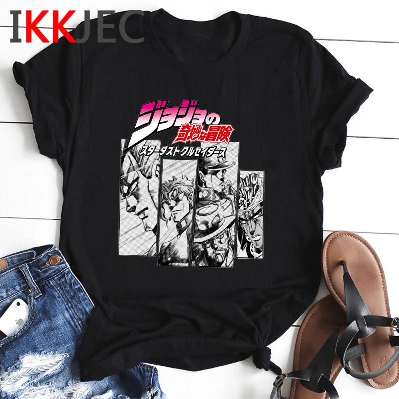 Jojo Bizzare Adventure Cool Anime T Shirt Women Fashion Funny Cartoon T-shirt Graphic Summer Casual Tshirt Streetwear Top Female
Jojo Bizzare Adventure Cool Anime T Shirt Women Fashion Funny Cartoon T-shirt Graphic Summer Casual Tshirt Streetwear Top Female