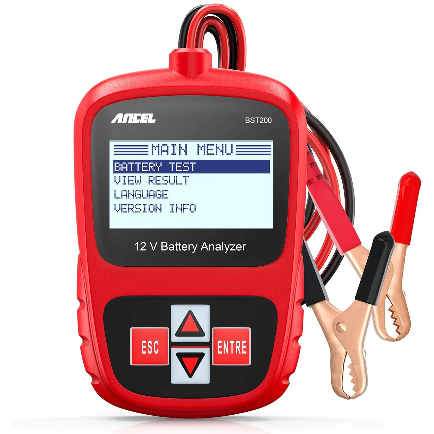 ANCEL BST200 Car Battery Tester 12V 100-1100 CCA Automotive Bad Cell Load Test Tool Digital Analyzer Tester for Car Truck Motor
ANCEL BST200 Car Battery Tester 12V 100-1100 CCA Automotive Bad Cell Load Test Tool Digital Analyzer Tester for Car Truck Motor