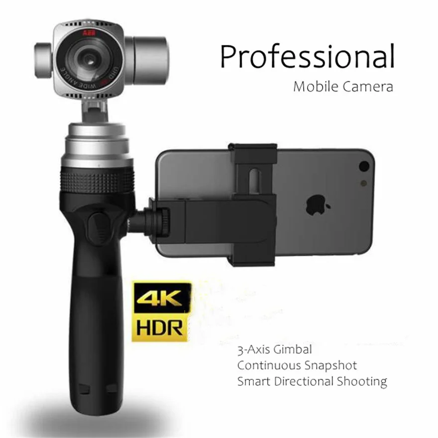 Professional Pocket Camera 4K Sports Video Wifi Mini With Unti-Shake Handheld Selfie 3 Axis Gimbal Snap Shot Microcamera Recorde
Professional Pocket Camera 4K Sports Video Wifi Mini With Unti-Shake Handheld Selfie 3 Axis Gimbal Snap Shot Microcamera Recorde