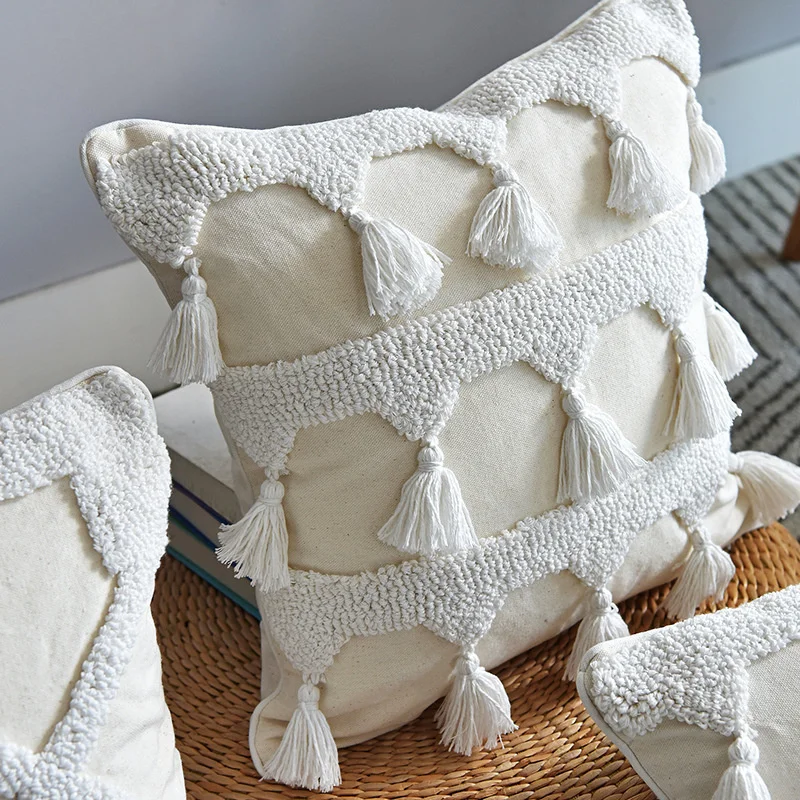 Nordic Cotton Canvas With Tassel Living Room Throw Cushion Cover Tufted Embroidery Sofa Pillowcover Decoration Pillowcase 40697
Nordic Cotton Canvas With Tassel Living Room Throw Cushion Cover Tufted Embroidery Sofa Pillowcover Decoration Pillowcase 40697