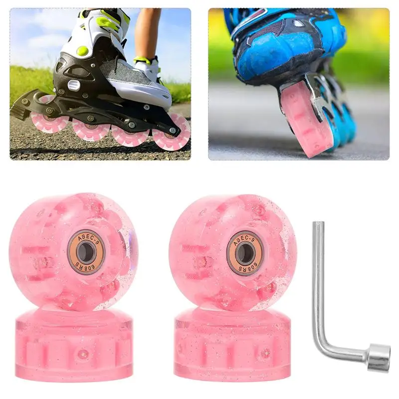1 Set Luminous Roller Skating Wheel Flashing Wheels Roller Skates Double Row Roller Skates Sequined Flashing Wheel Accessories
1 Set Luminous Roller Skating Wheel Flashing Wheels Roller Skates Double Row Roller Skates Sequined Flashing Wheel Accessories