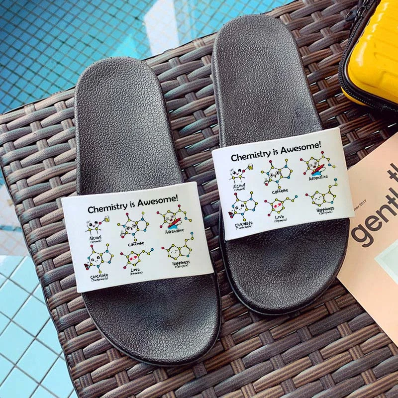 Chemical Formula Printed women shoes sandals 2021 Women slippers Flat Shoes Female indoor Slippers mujer
Chemical Formula Printed women shoes sandals 2021 Women slippers Flat Shoes Female indoor Slippers mujer