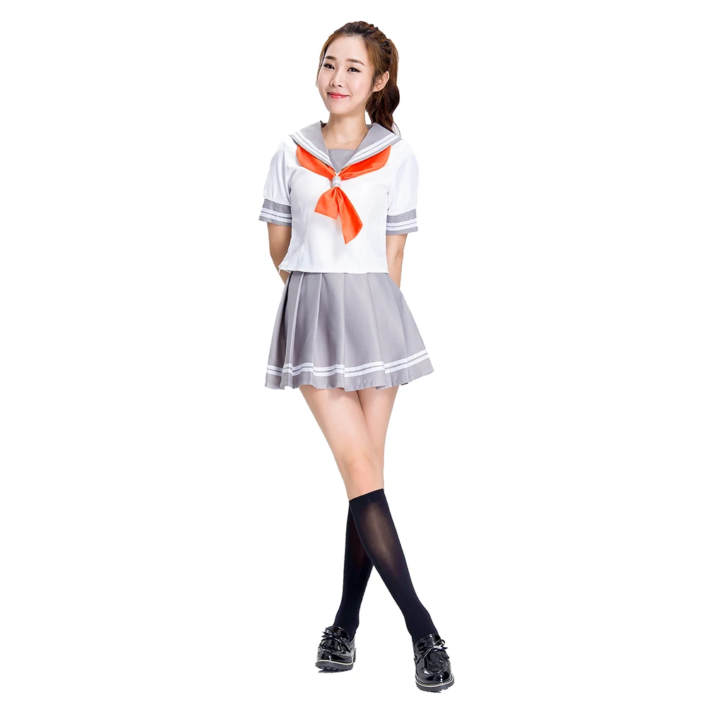 

Brdwn LoveLive Sunshine Aqours Womens Takami Chika Sakurauchi Riko Watanabe You Cosplay Costume School Uniform Sailor Suit