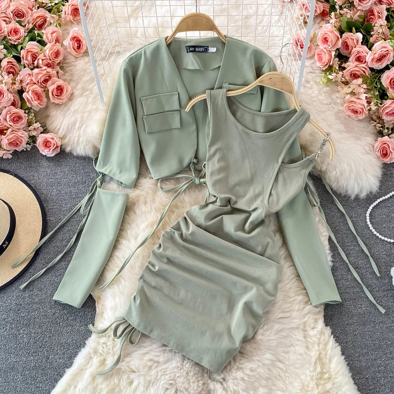 Модный костюм, короткий костюм, пальто, женский костюм из двух предметов, платье с круглым вырезом и открытыми плечами на бретелях-спагетти, ...
Модный костюм, короткий костюм, пальто, женский костюм из двух предметов, платье с круглым вырезом и открытыми плечами на бретелях-спагетти, ...