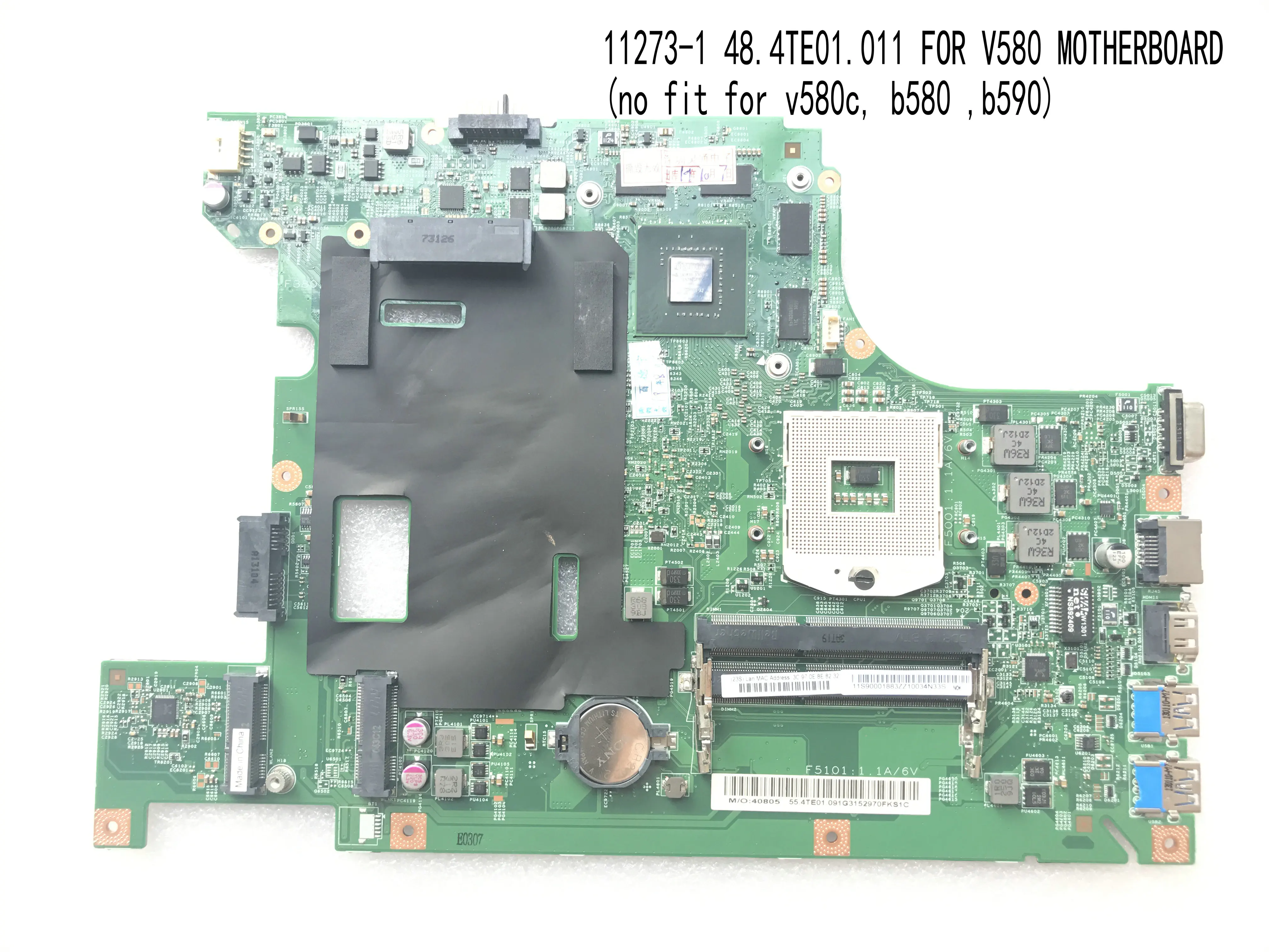 Совершенно новая материнская плата для ноутбука LENOVO B580/V580C LA58 11273 1 48 4te05. 011/48 4te01. 011