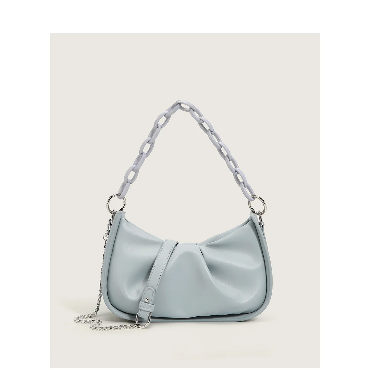 Folded Cloud Underarm Bag 2021 New Female Bag Soft Leather Wild Thick Chain Single Shoulder Messenger Bag
Folded Cloud Underarm Bag 2021 New Female Bag Soft Leather Wild Thick Chain Single Shoulder Messenger Bag