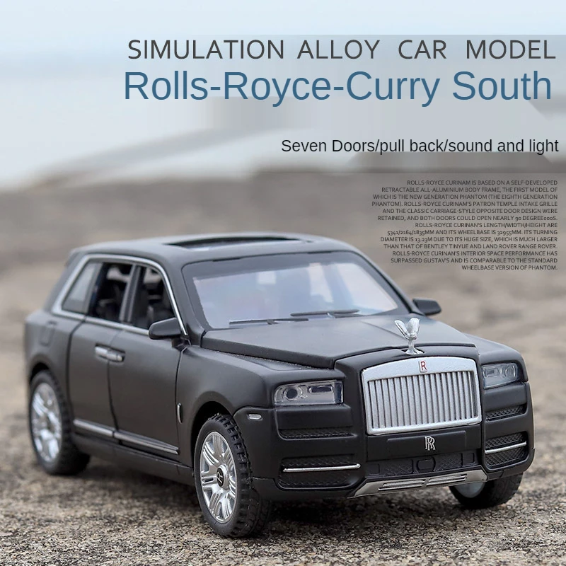 1:32 Alloy Cullinan Off-road Car Model Simulation Sound and Light 6 Door Car Diecasts & Toy Vehicles Collectibles Kids Gifts
1:32 Alloy Cullinan Off-road Car Model Simulation Sound and Light 6 Door Car Diecasts & Toy Vehicles Collectibles Kids Gifts